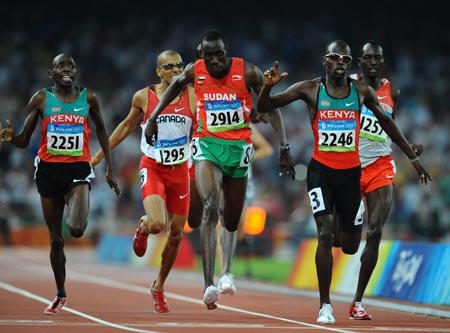 Bungei becomes Olympic champion