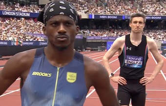 Brandon Miller and Mark English before the race