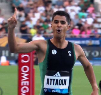 Attaoui celebrates after winning in Paris