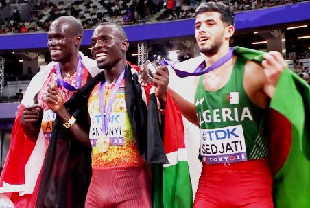 The three medal winners